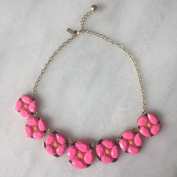Kate Spade Pink Flower Necklace 